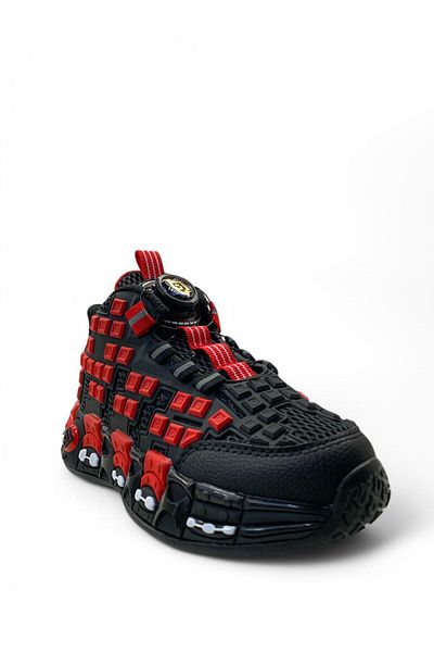 pepino 1974 Orthopedic Unisex Kids Black/Red Basketball Shoes