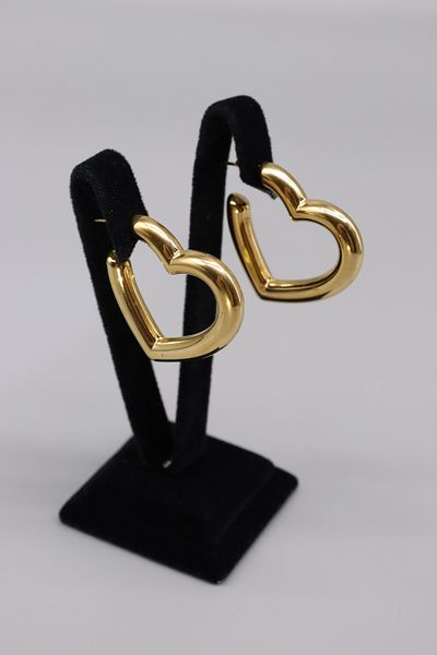 HFKY Steel Heart Earrings. Heart Earrings Hfky24
