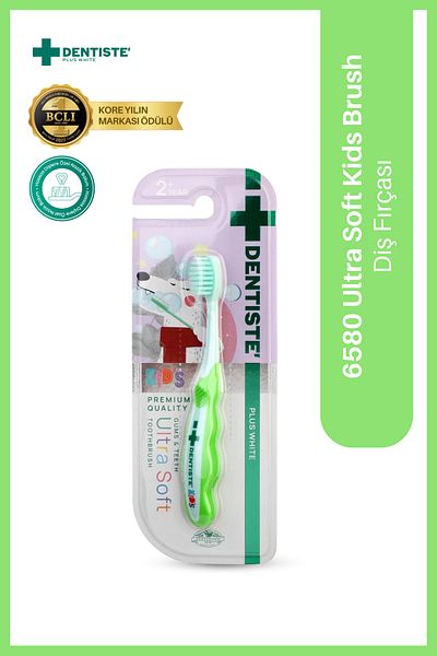 Dentiste Green and Turquoise Kids Toothbrush