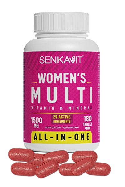 senkavit Women's (Kadın) Multivitamin Ve Multimineral İçeren 180 Tablet
