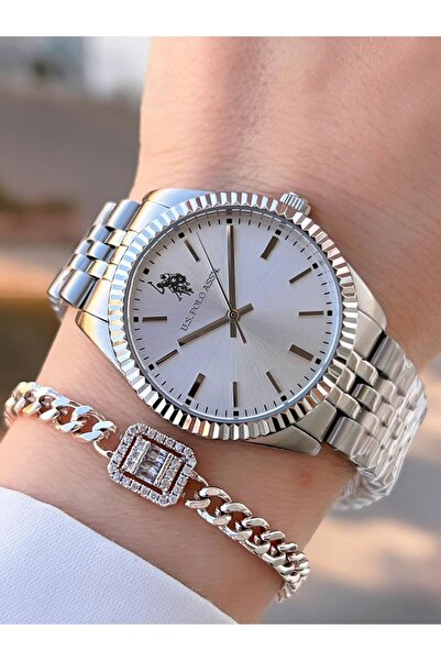 U.S. Polo Assn. ساعة يد نسائية وسوار مقاوم للماء من U.S.POLO ASSN 5 Atm