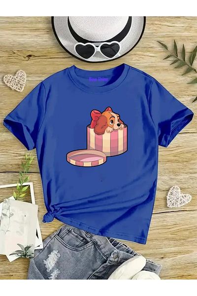 New Shine 1 tricou este un cadou pentru achiziții de 6 și mai sus în coș - Tricou pentru copii oversize pentru câine în cutie