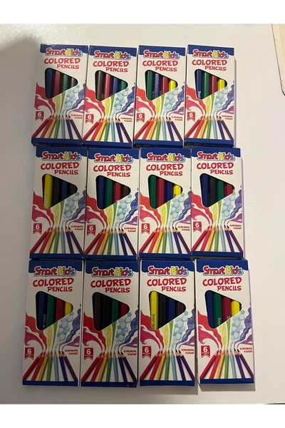 pialbatro 12 Paket 6 lı Kuru Kalem Mini