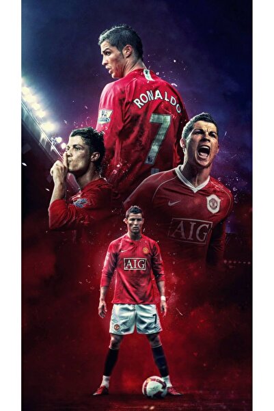 Sticksy Cristiano Ronaldo 33x48 Poster Duvar Posteri - Kağıt Afiş HD Baskı