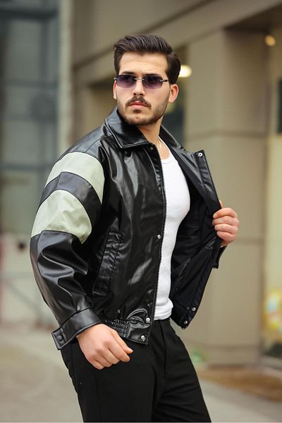 MODAEMAS Ανδρικό μπουφάν Bomber Oversize