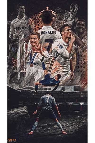 Sticksy Cristiano Ronaldo 33x48 Poster Duvar Posteri - Kağıt Afiş HD Baskı