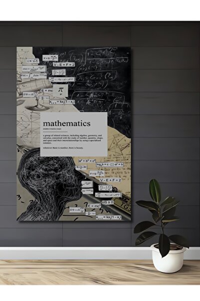 Teona Ahşap Matematik Sanatı Ahşap MDF Dekoratif Dikdörtgen Ev,İşyeri Duvar T...