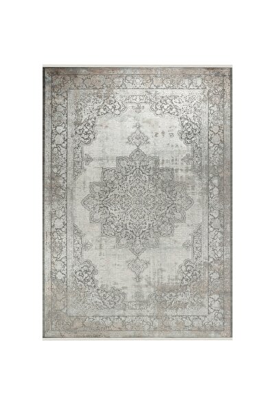 Apex Halı Aura 2891 Antrasit Viskon 120 Tarak Özel Tezgah Üst Kalite Halı