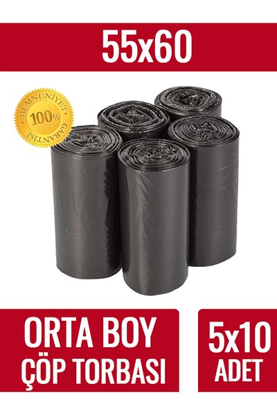 naft Garbage Bag Medium Size 20 Pieces 5 Roll Thick 55x60 Garbage Bag
