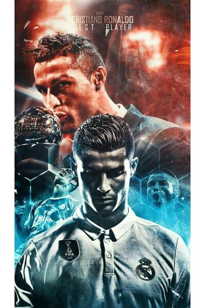 Sticksy Cristiano Ronaldo 33x48 Poster Duvar Posteri - Kağıt Afiş HD Baskı