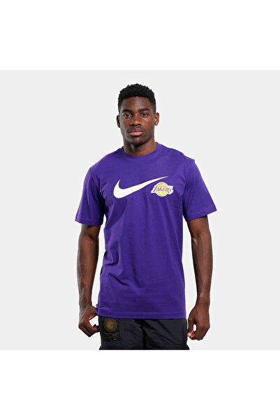 Nike Чоловіча футболка Los Angeles Lakers Swoosh Essential, фіолетова