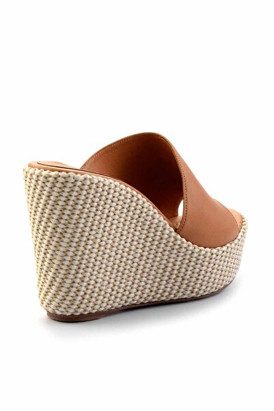 Bambi Taba Leather Kadın Terlik K04480091003