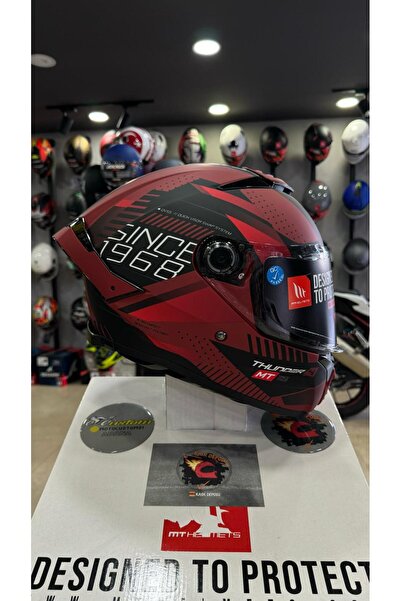 MT Helmets Thunder 4 SV Luminence D5 Mat Kırmızı