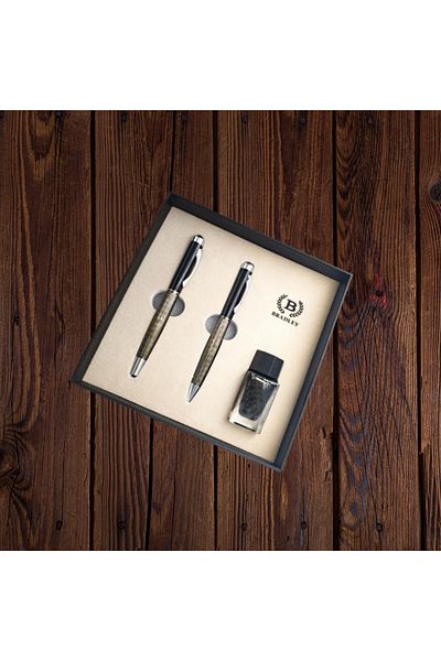 Bradley Boxed Fountain Pen and Ballpoint Set