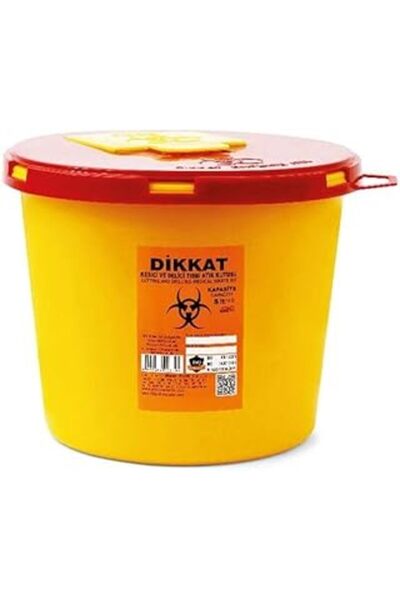 Genel Markalar Tıbbi Atık Kovası Kutusu Enfekte Atık Kovası Kutusu 5 Litre - ...
