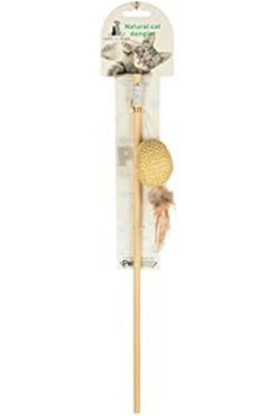 Hepta Collection Furry Bulk Wooden Cat Fishing Rod