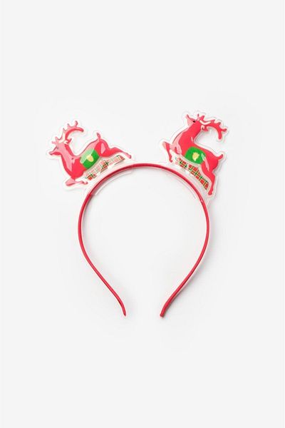 Le Mabelle Red Double Deer Detailed Girl's Crown