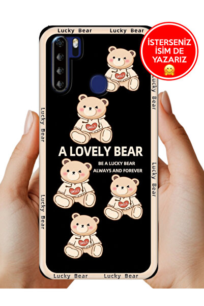 Reeder P13 Blue Max 6.49" Kılıf Rubber Esnek Silikon Tam Koruma Smile Bear