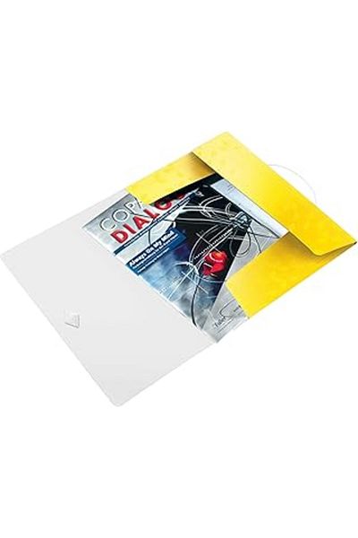 STOREMAX Metallic Yellow, Thin Elastic Leitz Active Wow File