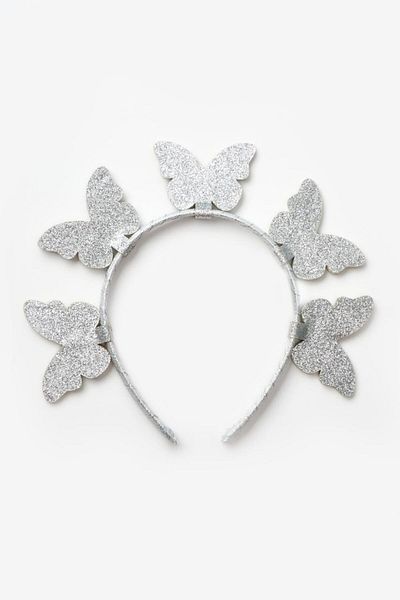 Le Mabelle Silver 5-Piece Butterfly Figured Girl's Crown