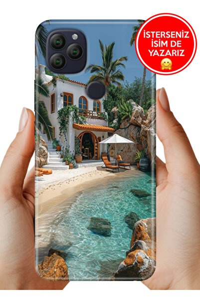 General Mobile GM 22 - GM 22S G312 Kılıf Desenli Baskılı Kamera Korumalı Sili...