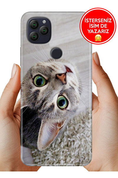 General Mobile GM 22 - GM 22S G312 Kılıf Desenli Baskılı Kamera Korumalı Silikon Evdedi Kedi