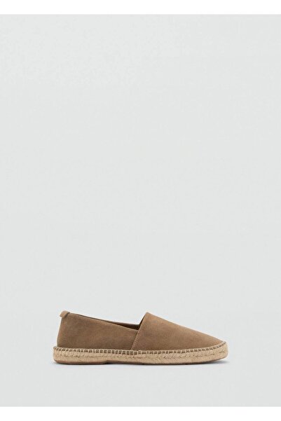 MANGO Man Jute Suede Leather Espadrilles