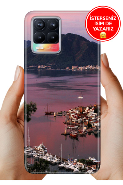realme 8 / 8 Pro Kılıf Kamera Koruma Rubber Esnek Silikon Marmaris