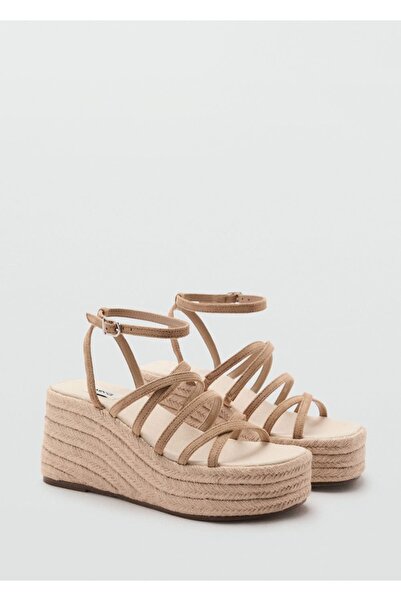 Mango Teen Platformlu bantlı sandalet