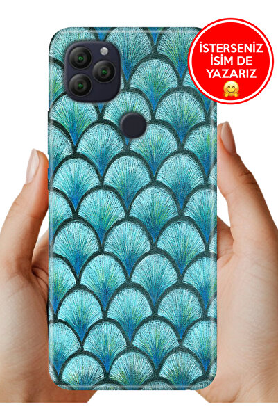 General Mobile GM 22 - GM 22S G312 Kılıf Lüks Desenli Silikon Cover Case Fishscale468