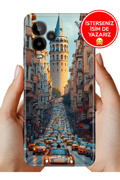 General Mobile GM 24 Pro Kılıf Lüks Desenli Silikon Cover Case Galata Francisco