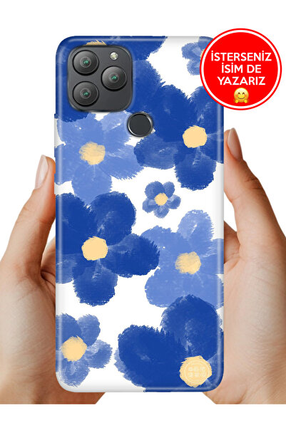 General Mobile GM 22 Plus G512 Kılıf Trend Desenli Esnek Kapak Blue Orgin