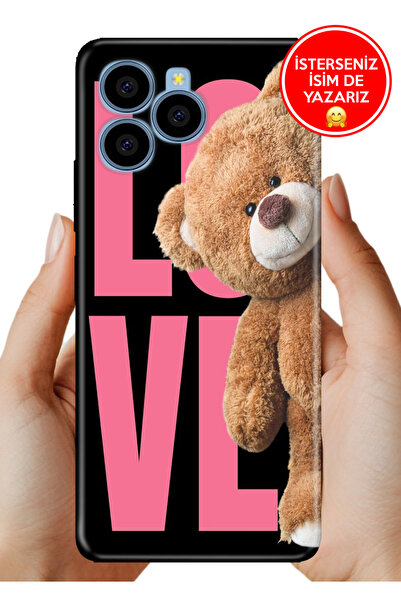 omix X6 Uyumlu Kılıf Desenli Baskılı Kamera Korumalı Silikon LoveTeddy