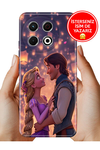 TECNO Spark 30 Pro KL7 Kılıf Desenli Rubber Kamera Korumalı Silikon Rapunzel