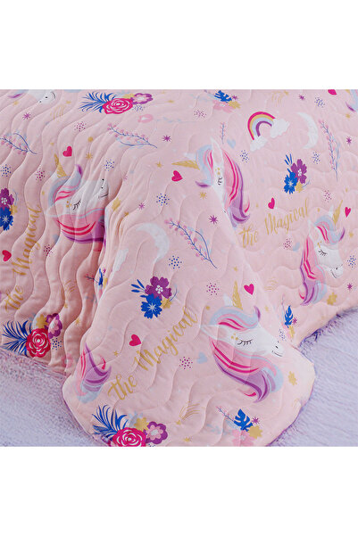 UPSTYLE Çok Amaçlı Örtü Tek Kişilik MagicAl Pembe