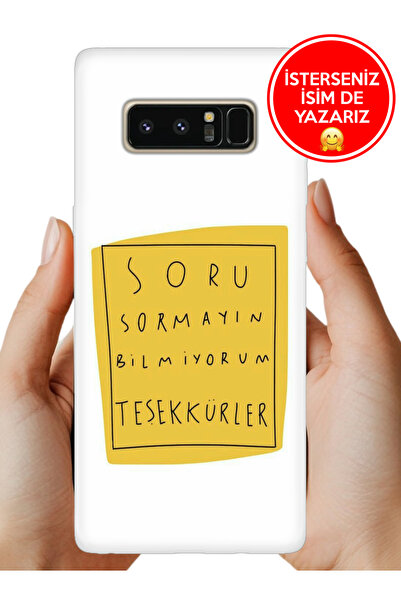 Cekuonline Galaxy Note 8 Kılıf Rubber Esnek Silikon Tam Koruma Soru Sormayın