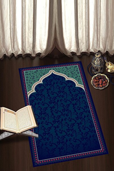 Talia Home Digital Printed Prayer Rug Washable Non-Slip Based Prayer Rack