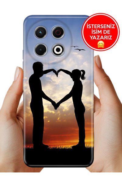 TECNO Spark 30 Pro KL7 Kılıf UvBaskı Özel-Tasarım Silikon Aşkın Simgesi