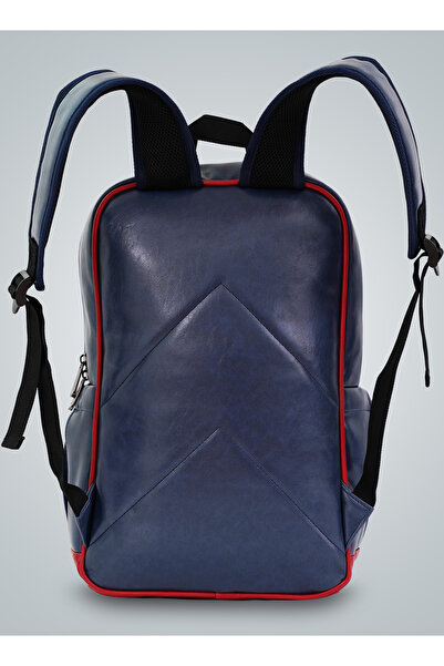 PARAJOHN PARA JOHN Retro Style Unisex Daily Backpack - Blue/Red