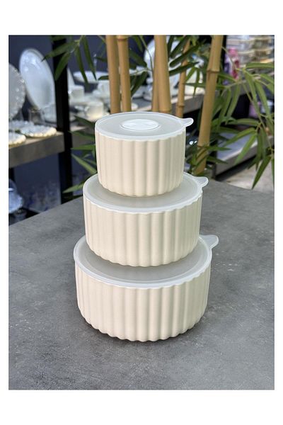ACAR Blush Series 3-Piece Vacuum Cream Storage Container