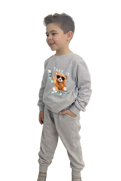 yudemia Take It Bear Printed Top and Bottom Seasonal Set - Stylish and Comfortable for Boys