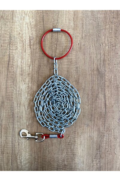 LİDERSAN ÇELİK Dog Tethering Chain Mm 8 Meters +2 Screw Carabiner (80 Kg)