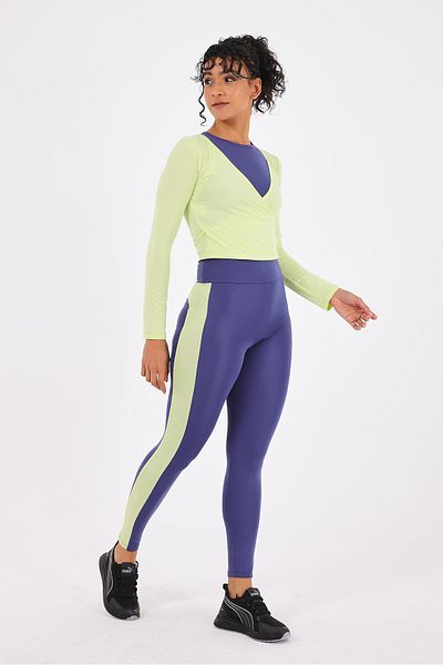 Scorp Bluză cu jambiere lungi pentru atlet sport pentru femei Equinox Set 3 piese Saks