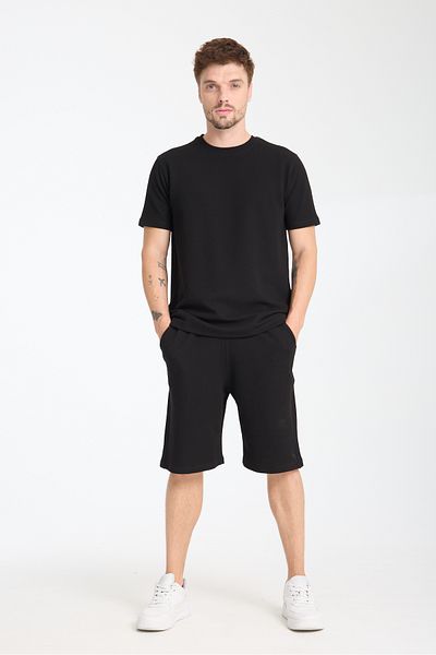 KAPHONE Men's Waffle Fabric Tshirt Shorts Suit