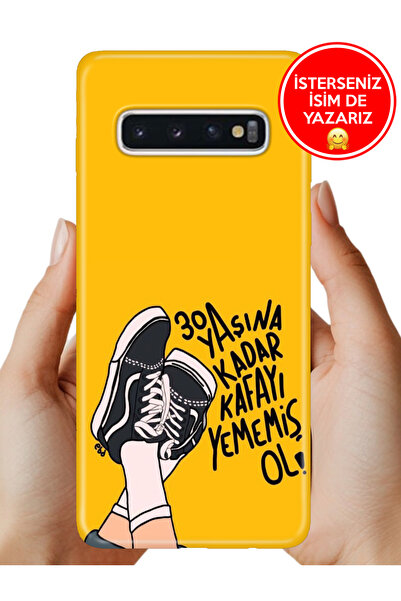 Cekuonline Samsung Galaxy S10 Plus Uyumlu Kılıf Desenli Baskılı Kamera Koruma...