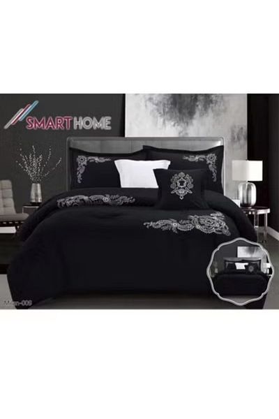 smart home Embroidered two-sided quilt set, two-sided mattress, consisting of 6 pieces