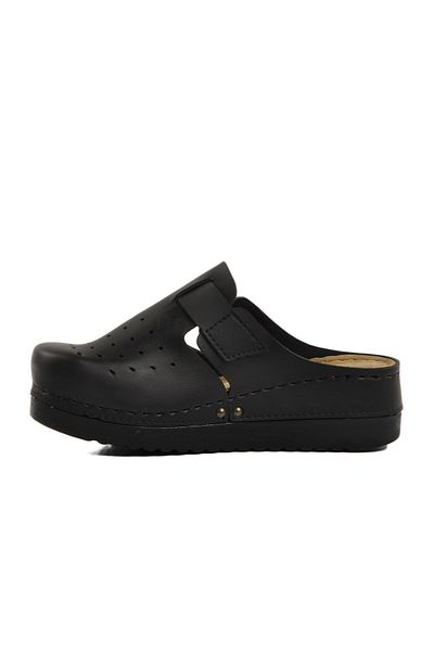 AYAKMOD Black Anatomical Unisex Sabo Slippers 07-008 g