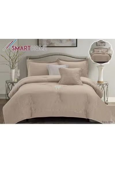 smart home Embroidered two-sided quilt set, two-sided mattress, consisting of 6 pieces