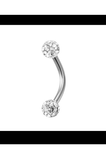 Arescollection Cerrahi Çelik Taşlı Rook,kaş,kıkırdak Piercingi