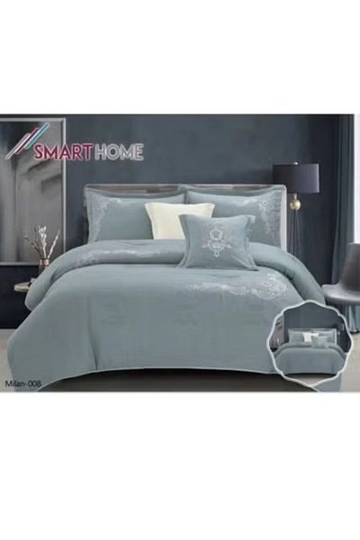 smart home Embroidered two-sided quilt set, two-sided mattress, consisting of 6 pieces
